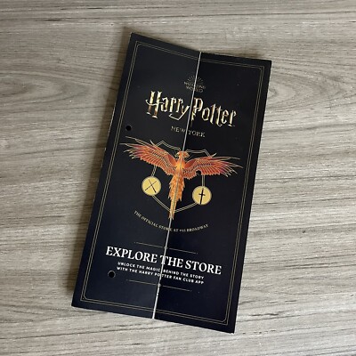 NYC Harry Potter Store exclusive pamphlet with scavenger hunt map inside