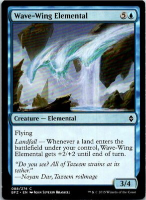 Wave-Wing Elemental Magic The Gathering Battle For Zendikar Card LP