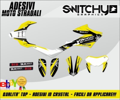Yamaha XT 660 X 2007 - 2019 Grafik Dekor Aufkleber Kompatibel '' Banger Yellow '' 