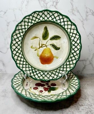 Set Of 2 Cornucopia Raymond Waites Certified International Pasta Bowls 8 1/2  W