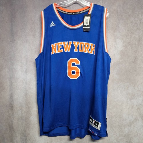 NWT 2016 Adidas NBA New York Knicks Kristaps Porzingis 6 Swingman Jersey Men 3XL
