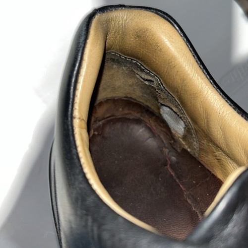 Samuel Hubbard DressFast Dress Sneaker Nero Pelle Casual Cap Toe Uomo Taglia 9,5 - Foto 12 di 12