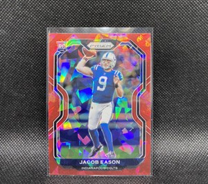 Jacob Eason Red Cracked Ice Rookie Card 2020 Panini Prizm Football #331 Seahawks