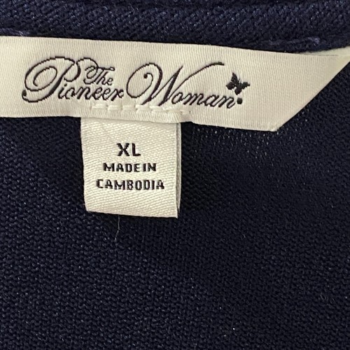 The Pioneer Woman Pajama Set Woman's XL Blue Floral Long Sleeve Knit - Picture 16 of 25