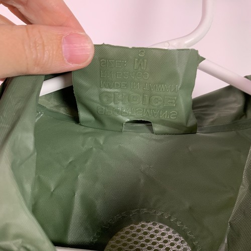 Vintage PVC Sportsman's Choice Green Full Zip Raincoat Rain Jacket Medium - Picture 5 of 7