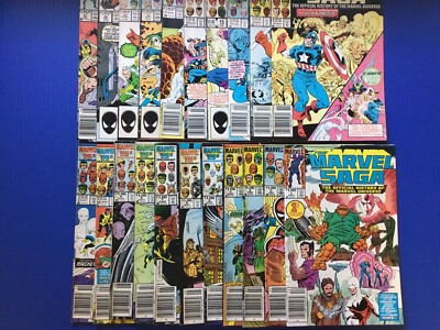 Marvel Saga #1-21 Marvel Comics 1985-1987 21 Books Majority Newsstand