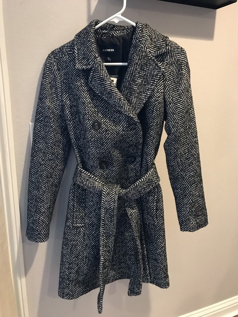 tweed trench coat