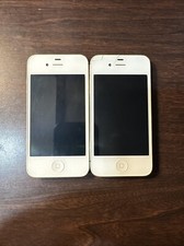 Two Apple iPhone 4s - 8 GB - White READ DESCRIPTION 