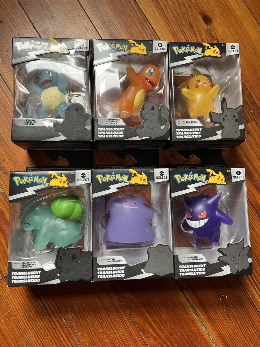 Pokemon Select Jazwares Translucent 6 Figure Lot