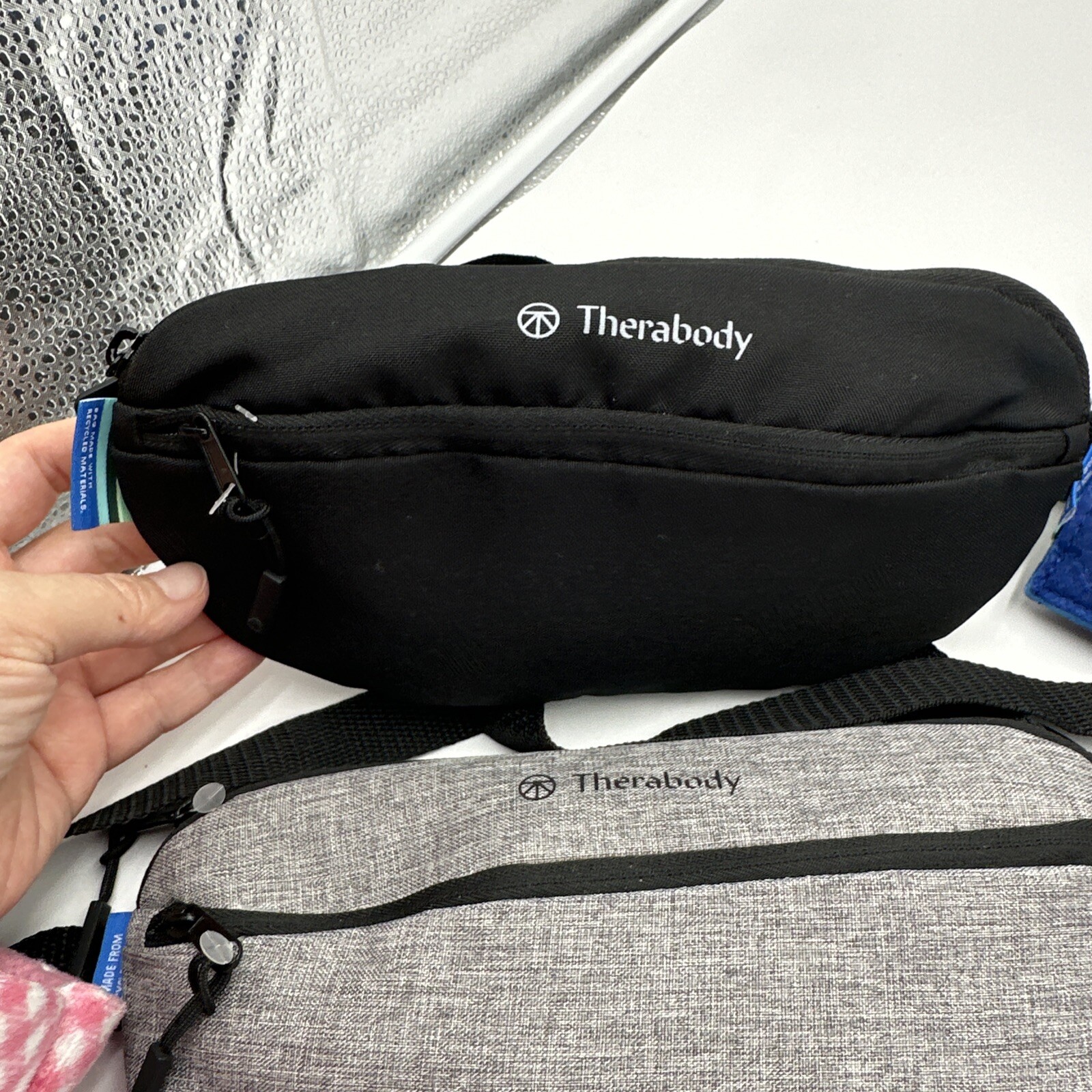 SAOLA United Airlines Therabody Borsa a tracolla 2 calze FANNY PACK SOLO 1 borsa cosmetica