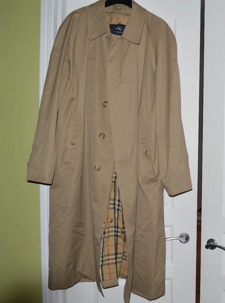 gardin ammunition Donau BURBERRY LONDON MENS CLASSIC LONG TRENCH COAT &#034;SHER&#034; BEIGE SZ-46  L NEW | eBay