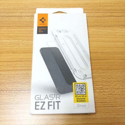 Spigen iPhone 16, 15 Plus + Screen Protector GLAS.tR EZ Fit 2 Pack AGL06883