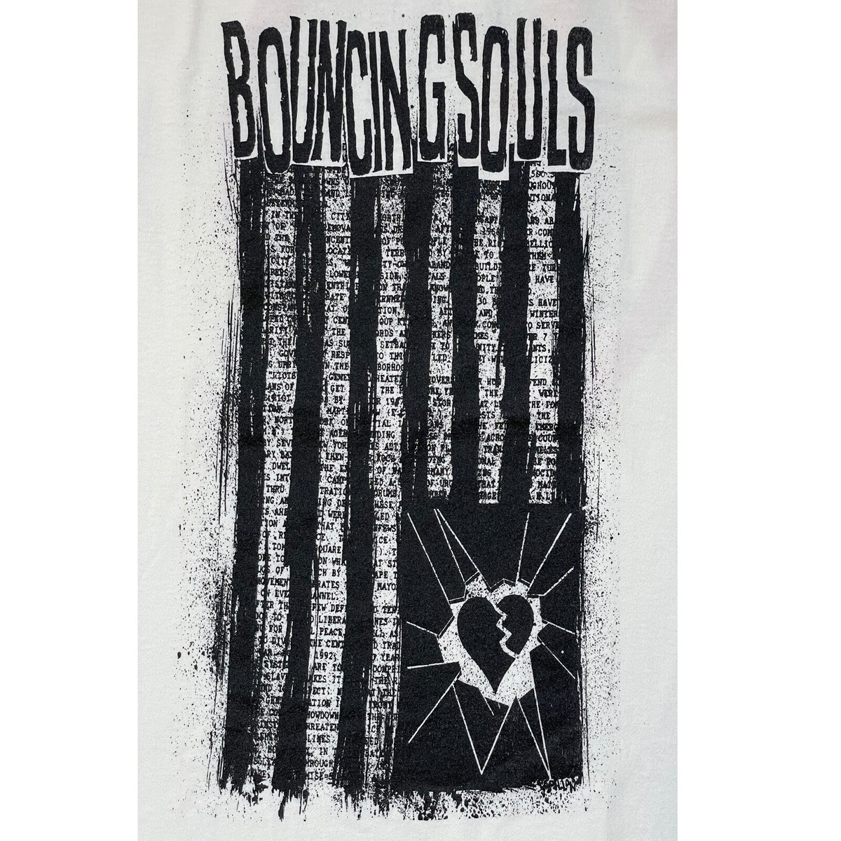 Vintage 90s Bouncing Souls No MTV Broken Heart Punk Rock Large 