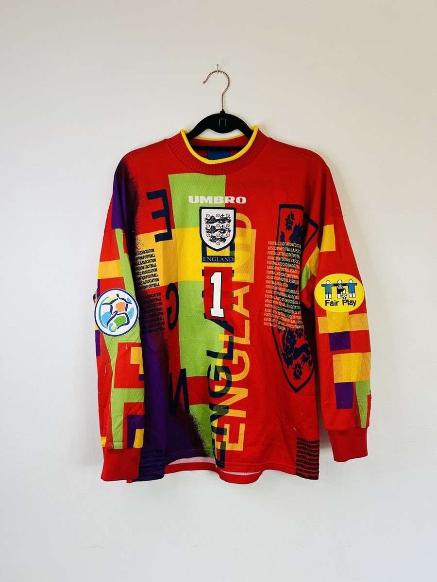 Original SEAMAN 1 England Football Shirt Mens M Euro 1996 Umbro