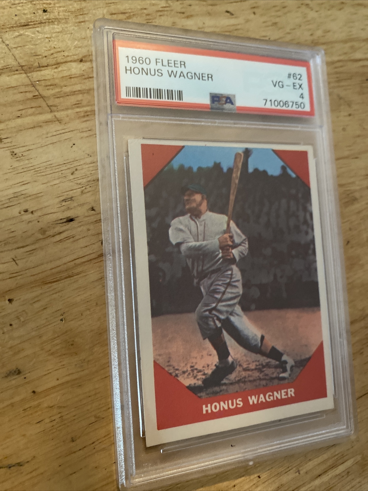 Honus Wagner PSA 4 Fleer Authentic Card HOF Collector Vintage Baseball ...