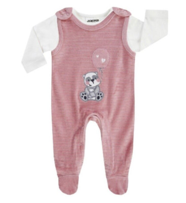 Jacky Baby Strampler mit Langarmshirt Panda Love