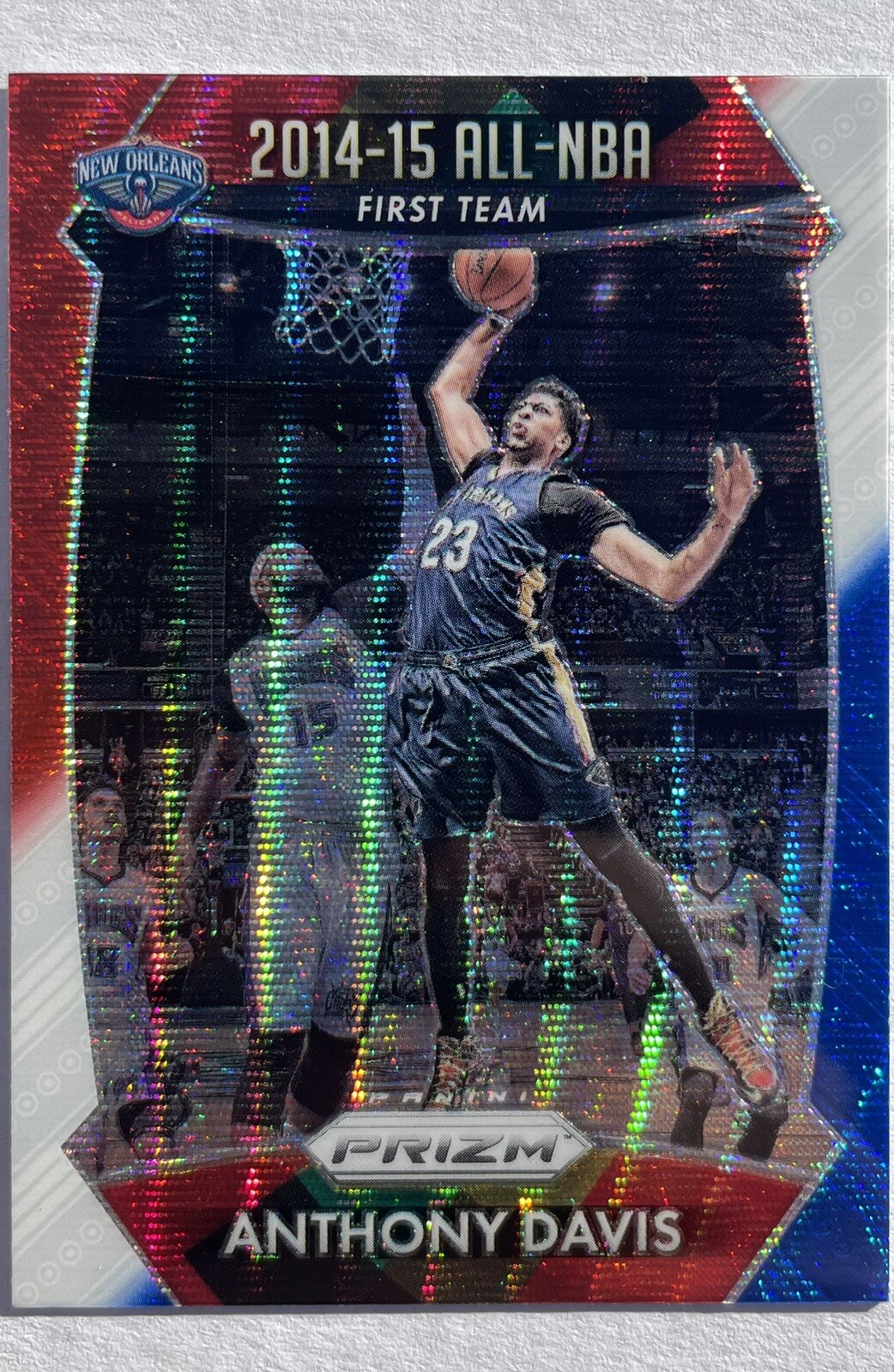 Anthony Davis 2015 Panini Prizm Red White Blue Prizm #376