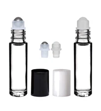 1 - 144 Essential Oil Perfume Roller Bottles, 10ml, Aromatherapy, 1/3 oz. Unisex