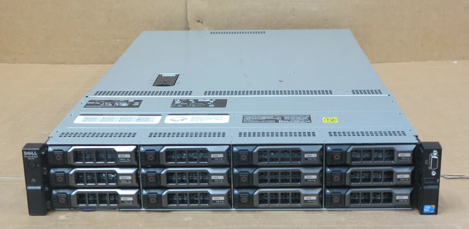 Dell PowerEdge R510 1 x 4C E5620 2.4GHz 24GB RAM 10x1TB 2x146GB HDD 2U Server - Image 2 of 3