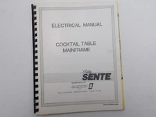 Bally / Sente: - Cocktail Table Mainframe Electrical Manual