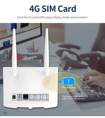 300Mbps LTE Modem Router WiFi Unlocked SIM Card Slot Wireless Internet Router Au - Picture 9 of 17