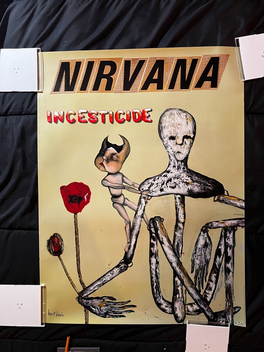 Original Promo Poster 1992 Nirvana Incesticide (from the label DGC