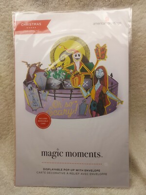 NIGHTMARE BEFORE CHRISTMAS 3D POP-UP CARD - American Greetings Magic Moments