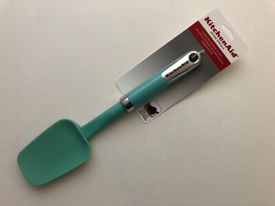 New Kitchenaid Silicone Heat Resistant Classic Spoon Spatula (Aqua Sky) HAQA