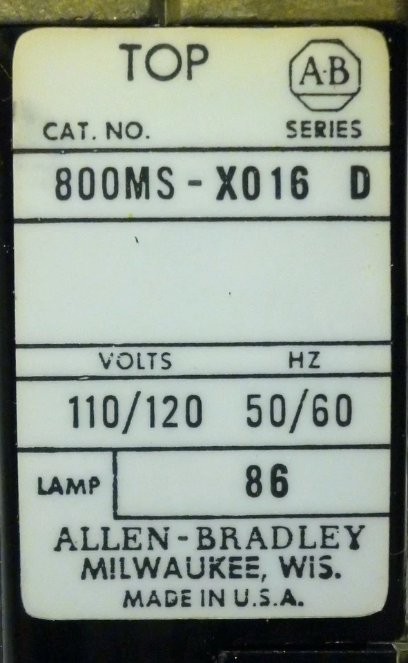 Pulsador Allen-Bradley 800MSXO16A Foto 3 de 4