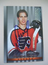 Dainins Zubrus - 1997 Donruss Studio Autographed Hockey card # 26 - Flyers 