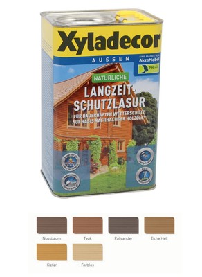 Xyladecor natürliche Langzeitschutzlasur Lasur Holzlasur Farb-&Größenwahl