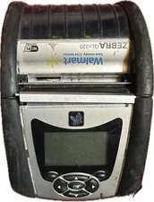 Zebra QLN320 Portable Label Mobile Thermal Printer WALMART SAM'S Software-Read