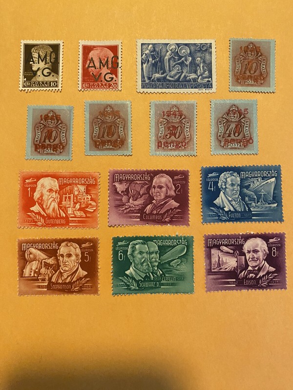 14 Hungary Stamps MH
