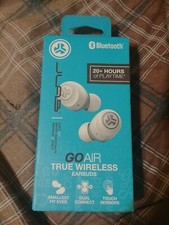 JLabs "GOAir" True Wireless Bluetooth In-Ear Earbuds White/Gray Headphones