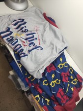 Harry Potter Pajama Set Mischief Managed" size LARGE Wizard Magic PJ Long Sleeve
