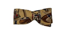 Baubridge & Kay silk self tied bow tie