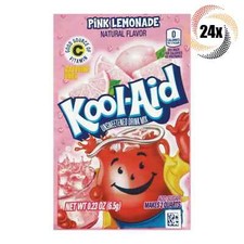 24x Packets Kool-Aid Pink Lemonade Soft Drink Mix, Caffeine Free