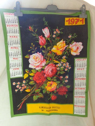 ANCIEN CALENDRIER SUPPORT en bois décor de couple EUR 24,00 - PicClick FR