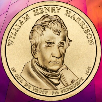 USA 1 DOLLAR PRESIDENTIAL William Henry Harrison 2009 D 6268# Prägefrisch..
