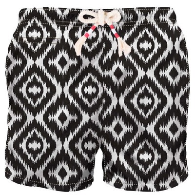 MC2 Saint Barth Man Swim Shorts With Ethnic Print