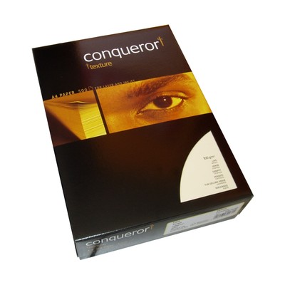 500 Blatt Conqueror Texture Chamois A4 Papier Gerippt Wasserzeichen 100g Vellum