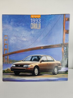 1993 Toyota Corolla E100 Sedan Compact Car Sale Catalog Brochure