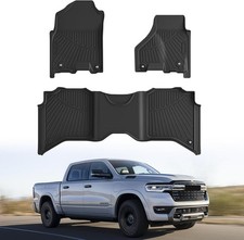 All Weather Tpe Floor Mats For 2013-2024 Dodge Ram 1500 Crew Cab 4 Full Size Doo All Weather Tpe Floor Mats For 2013-2024 Dodge Ram 1500 Crew Cab 4 Full Size Doo