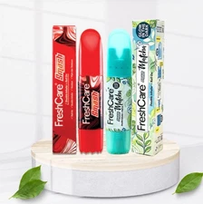 Combo 2 Pack Freshcare Smash Matcha Aromatherapy Oil 4in1 Roll-on Double Inhaler