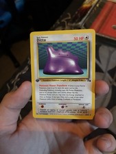 Ditto Fossil Rare Pokémon TCG Card No. 18/62 1st edition ￼￼
