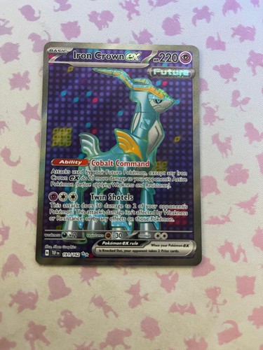 Iron Crown ex 191/162 Holo Ultra Rare Temporal Forces Pokemon Near Mint