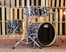 DW Collectors Maple SSC Smoke Glass Contrail Drum Set - 22,10,12,16 - SO 1428273