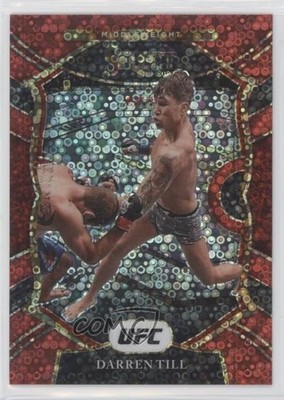 2021 Panini Select UFC Concourse Red Disco Prizm 178/199 Darren Till #90 00gy