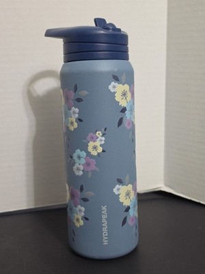 HydraPeak Metal 26oz Insulated Water Bottle Wide Mouth Flowers