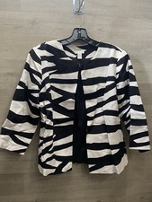  2 Chico's Zebra Printed Women's Blazer  Shirt Size 1